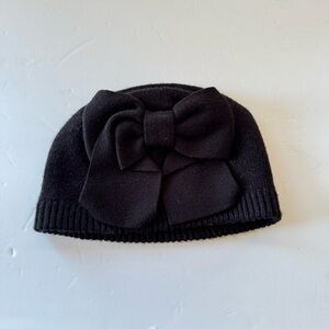 Kate Spade Black Bow Beanie